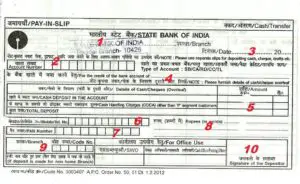 sbi cash deposit form
 How to fill State Bank of India (SBI) Deposit/Withdrawal ...
