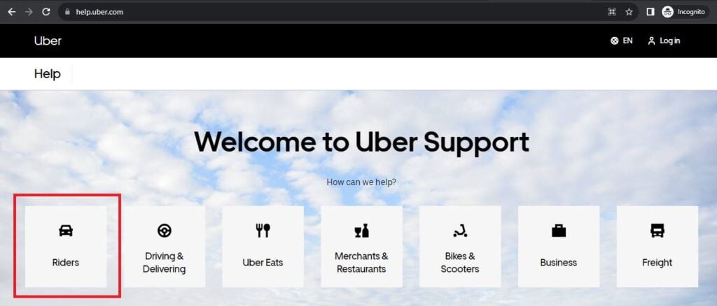 Uber Web Application Support