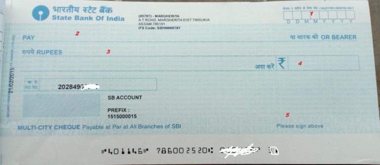 How to Fill State Bank of India Cheque?- Write SBI Cheque