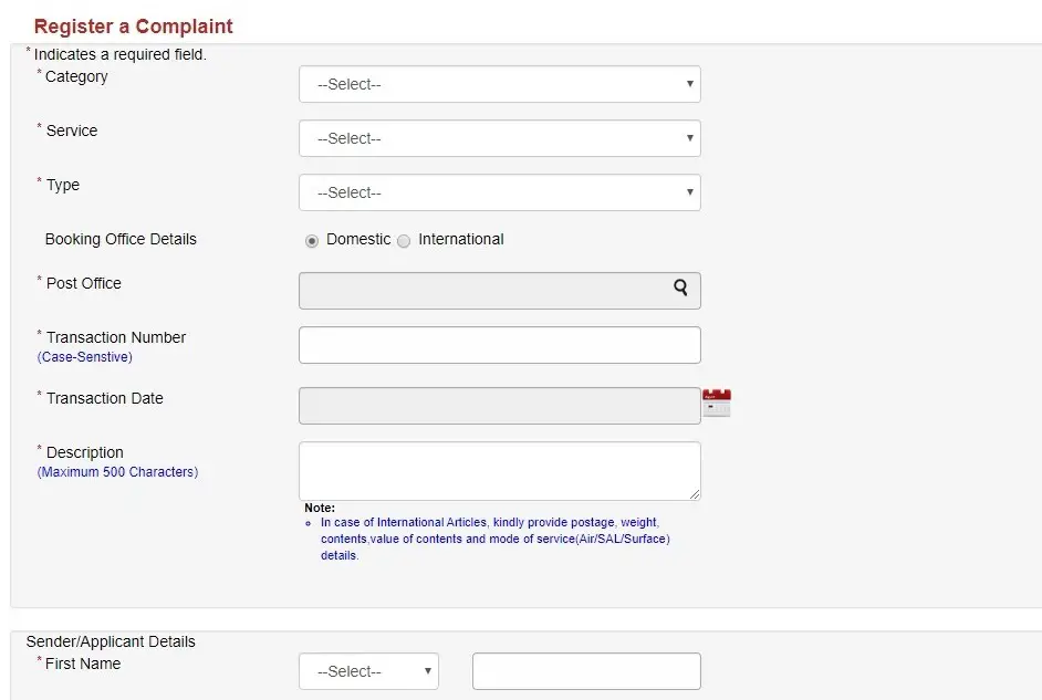 How to Register Your Complaint in India Post Online