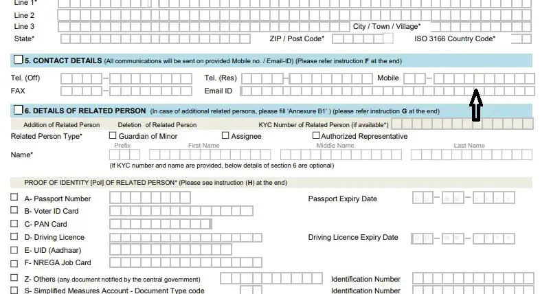 Download Indian Overseas Bank Mobile Registration Form or KYC Form
