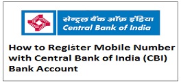 How To Register Change Mobile Number In Central Bank Of India