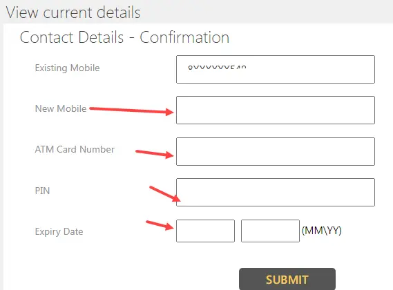 Online Update Indian Bank Mobile Number