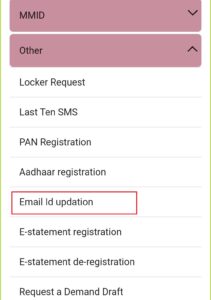 Email ID Update PNB