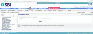 Register Email ID in SBI Online