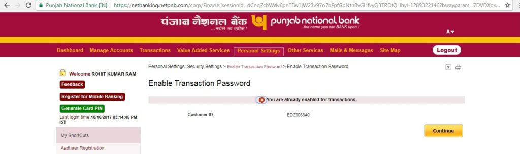 enable-transaction-password-in-pnb-net-banking-2023