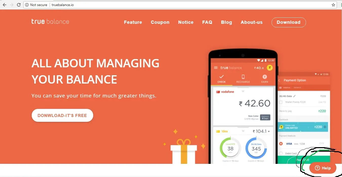 Official Website of True Balance App