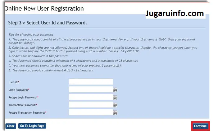 Vijaya Bank Online Banking Registration Process