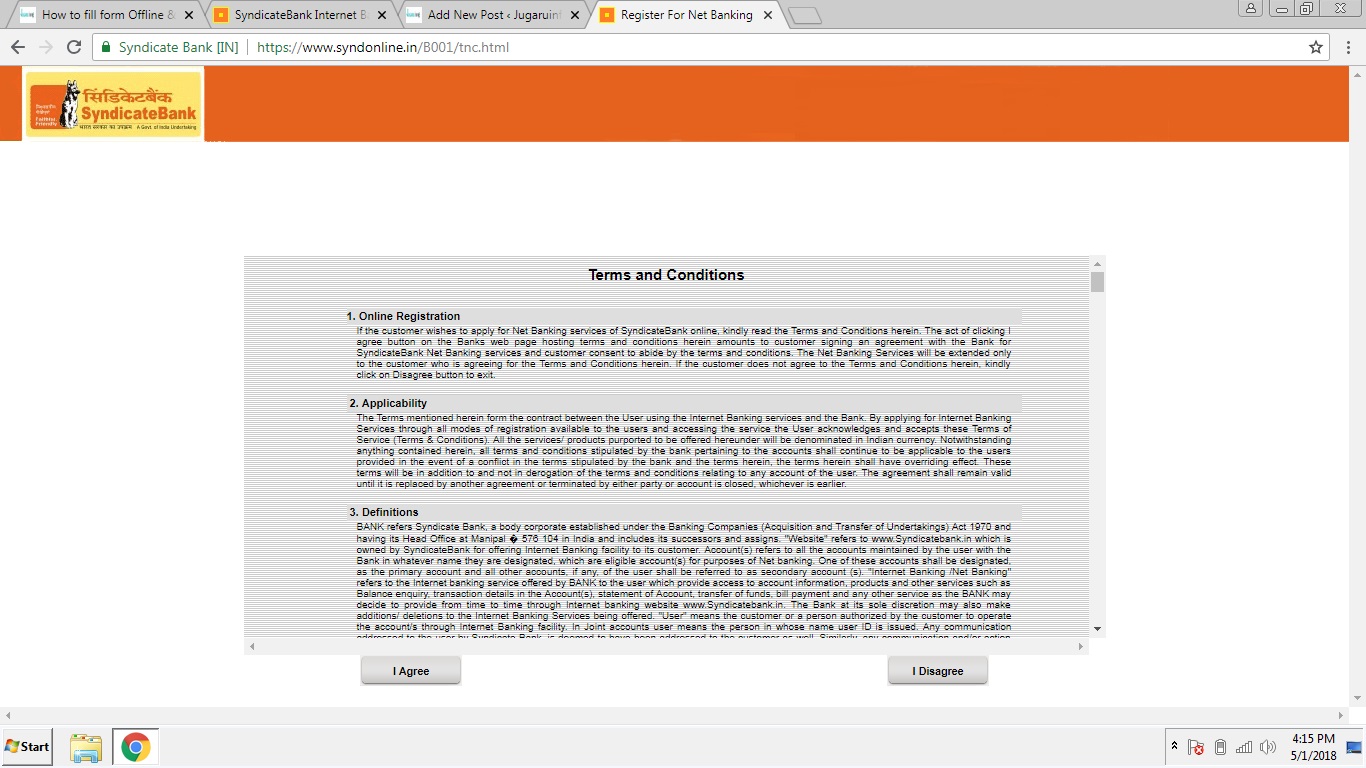 How to Register for Net Banking in Syndicate Bank?
