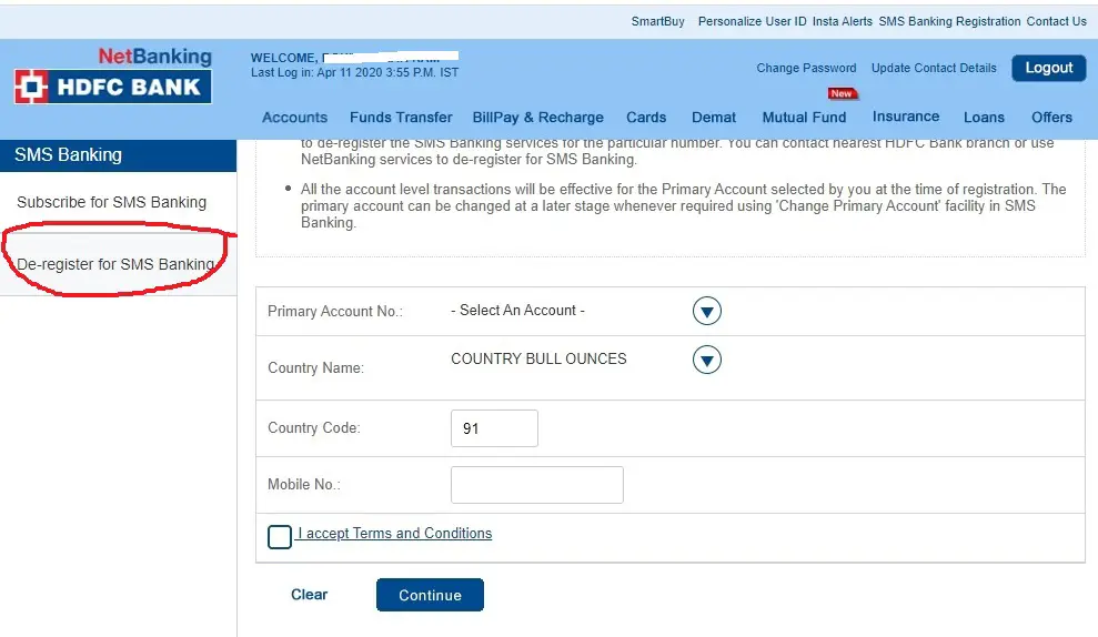 Online banking hdfc State Bank