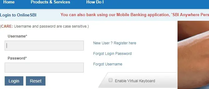 Transfer SBI Account to Another Branch Online