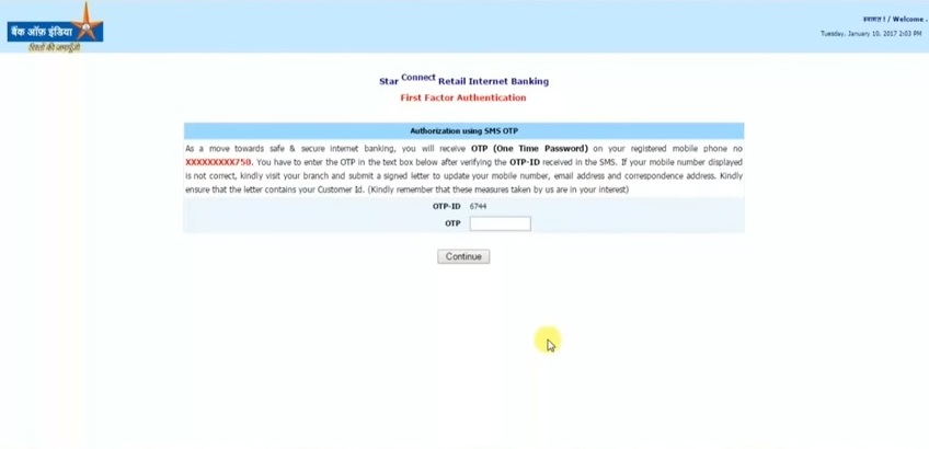 Register Online for Internet Banking in Bank of India