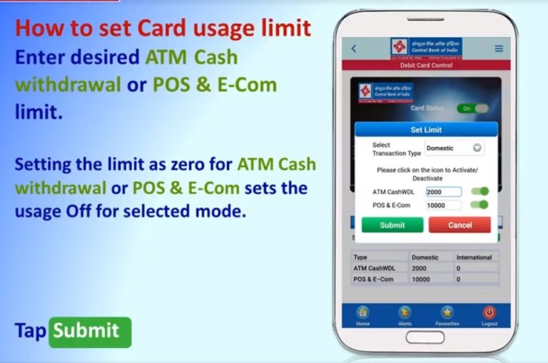 How to Lock/Unlock Your Debit Card in Central Bank of India?
