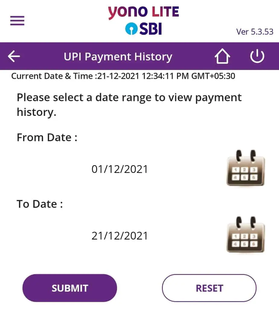 Check SBI UPI Transaction Online