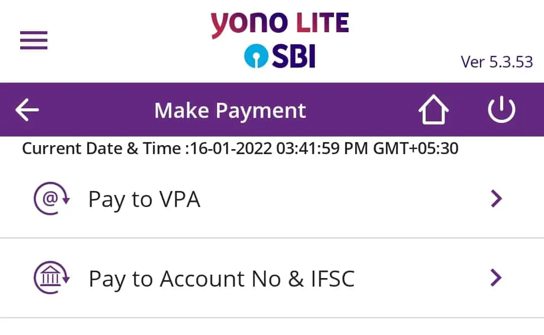 SBI Yono UPI Payment