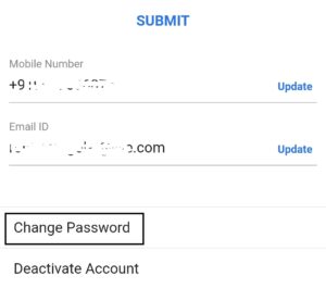 Change Password of Flipkart Account