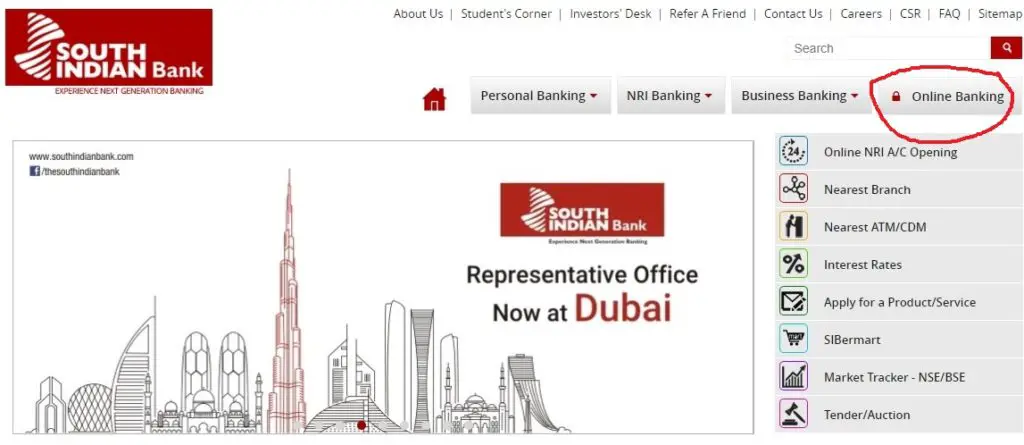 Recover South Indian Bank User ID