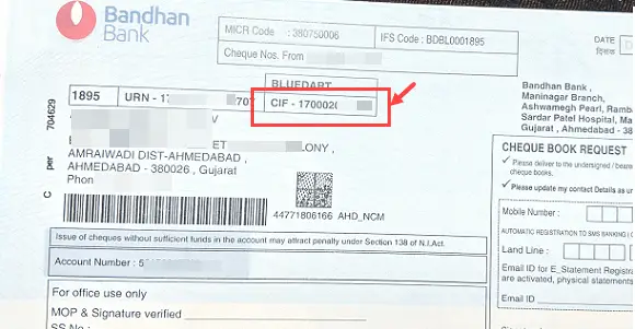 How to Find CIF Number in Bandhan Bank?