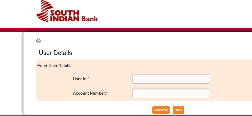 South Indian Bank Forgot Password