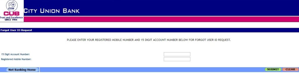 Enter 15 Digit Account Number, Mobile Number and click on "Submit"