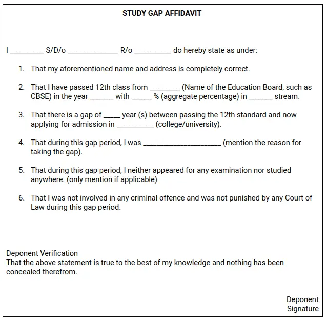 Apply For Gap Certificate Online Gap Certificate Guide