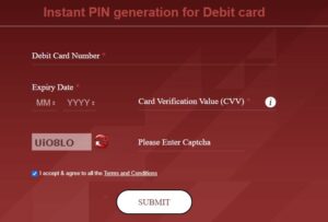 IndusInd Bank Instant PIN Generation