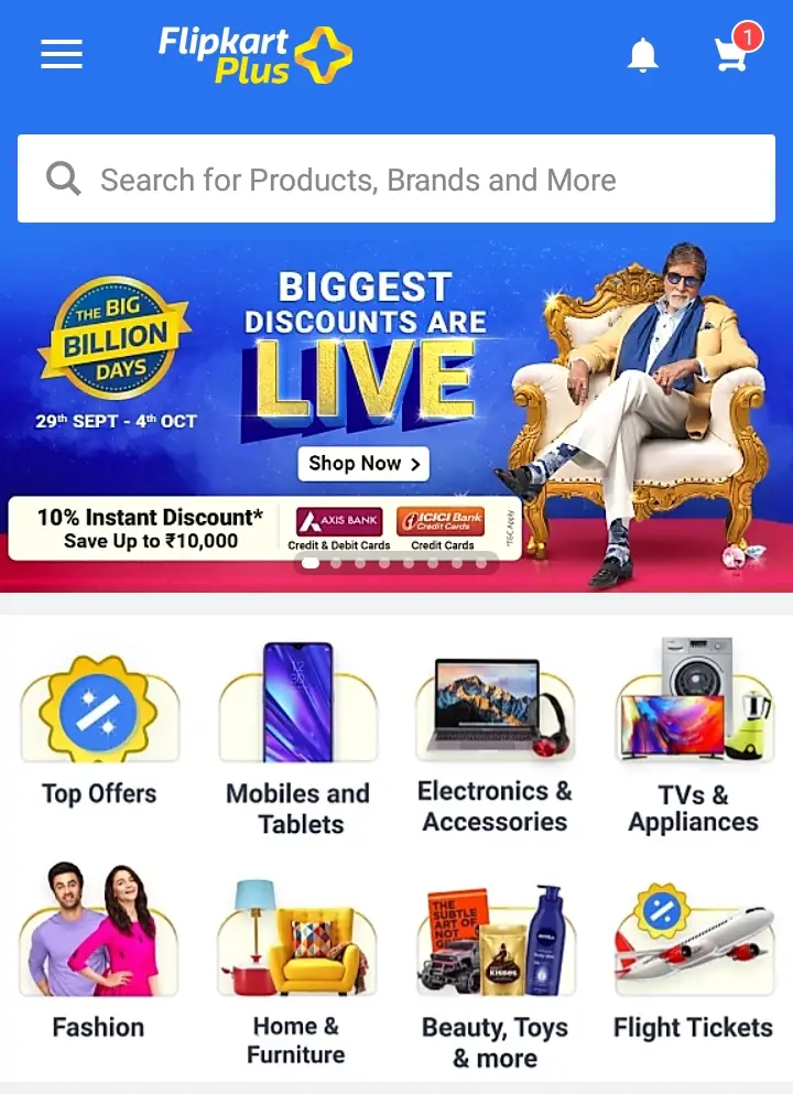 Choose/Change Language in Flipkart