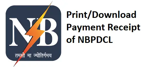 Print/Download Payment Receipt of NBPDCL