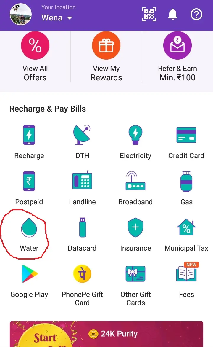 Pay Water Bill Online How To Pay Water Bill With Phone Pe 