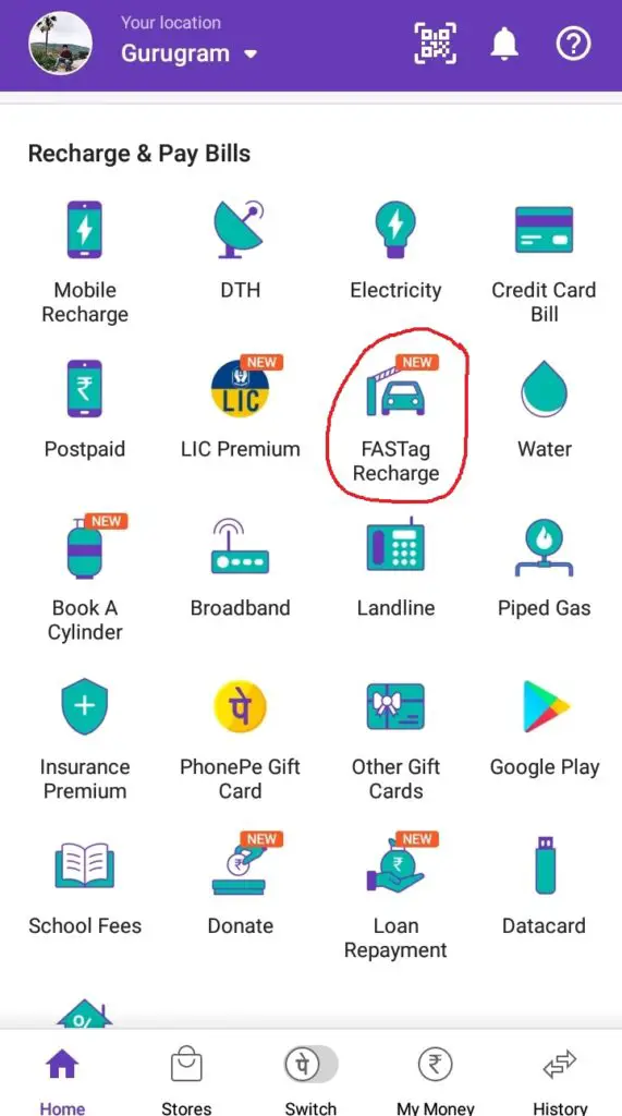 Recharge FASTag Through PhonePe- Complete Guide
