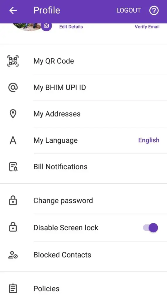 How to Disable Screen Lock in PhonePe?