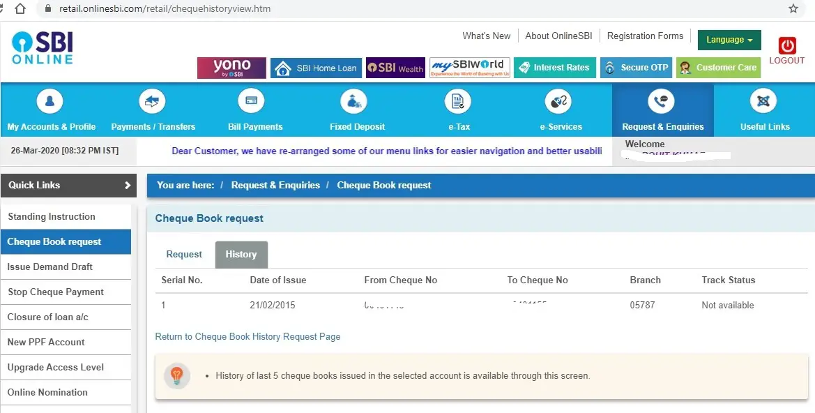 online chequebook order online chequebook order