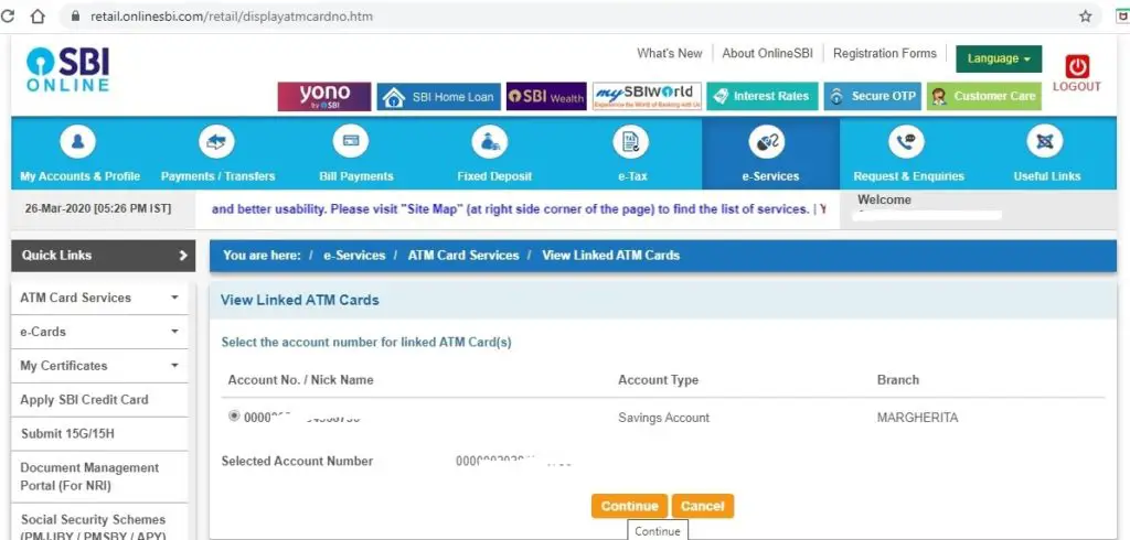 How to View SBI Blocked ATM Cards?