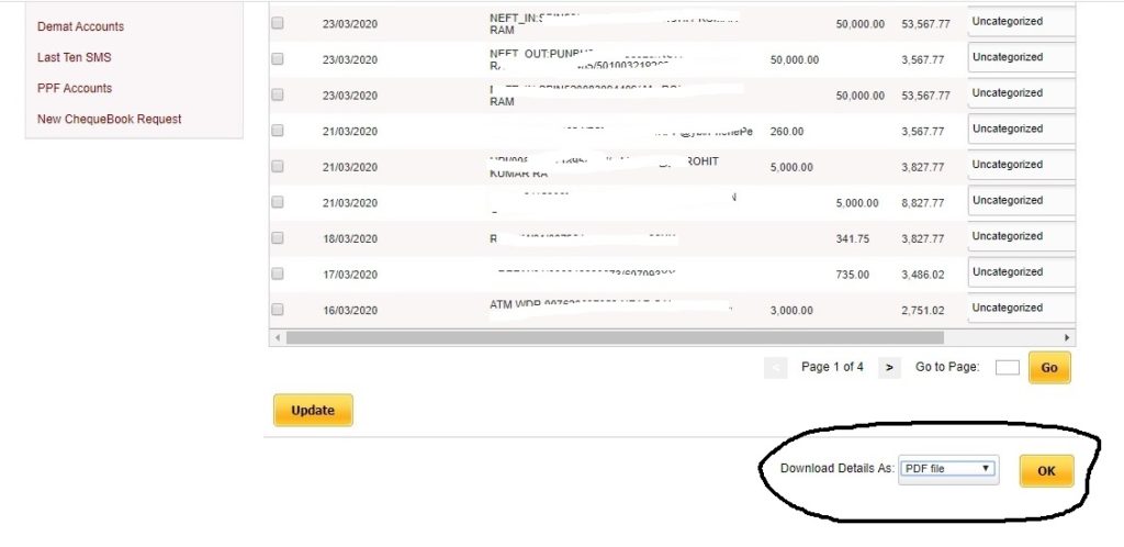 How to Download PNB Transaction Statement in PDF?