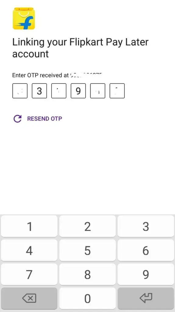 Enter the OTP received on your mobile. Click on "Proceed"