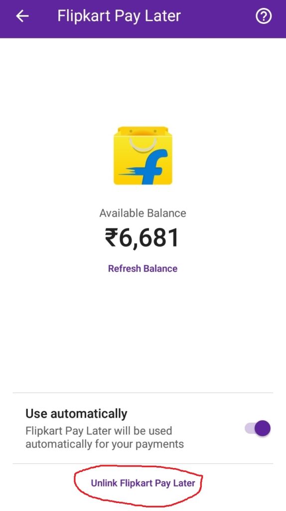 How to Unlink Flipkart Pay Later From PhonePe Account?