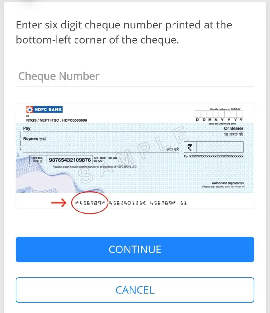 What Is Customer Id In Cheque Book