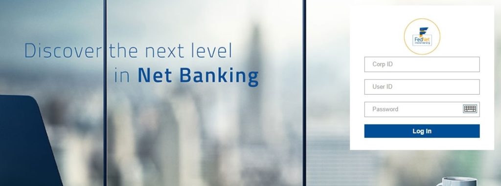 Register Corporate Internet Banking in Federal Bank
