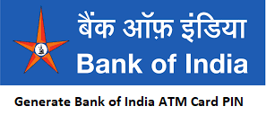 Generate Bank of India ATM Card PIN