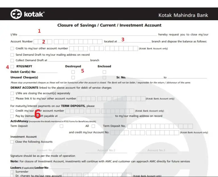 How To Close Kotak Mahindra Bank Account Onlineoffline Method 1759