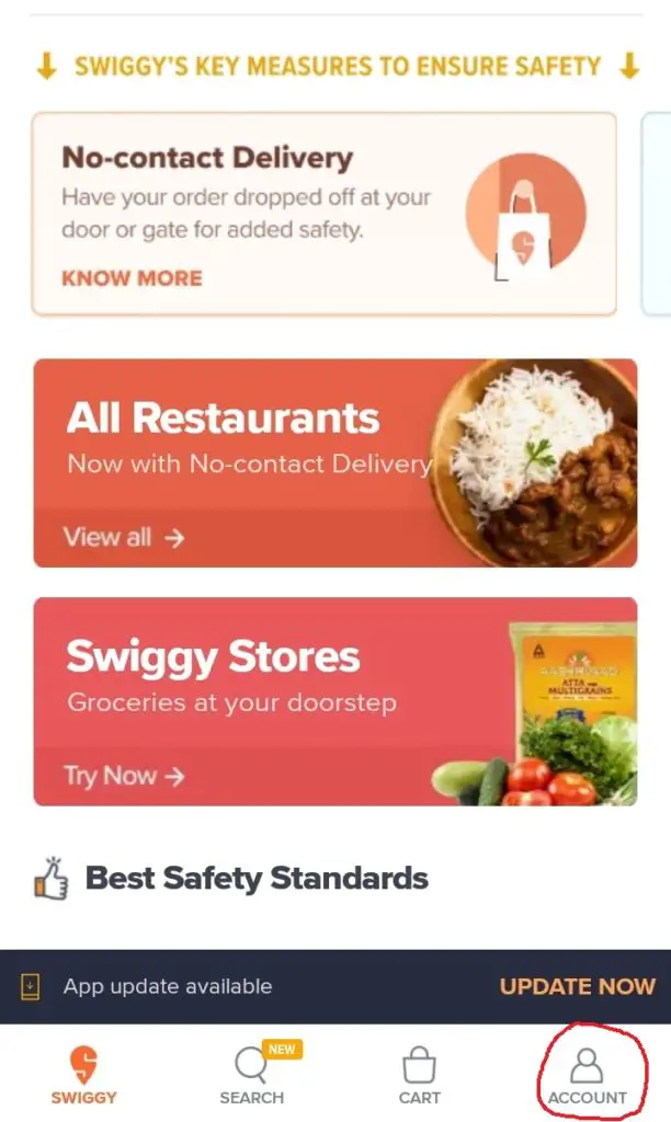 Delink Paytm Wallet from Swiggy