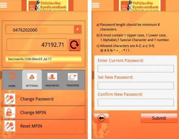 How to Change/Reset Login Password of Syndicate Bank Online?