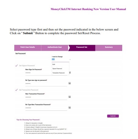 Change Transaction Password of Karnataka Bank