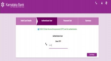 Enter the OTP received on your mobile number