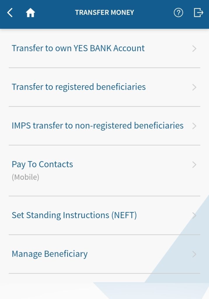 Yes Bank Fund Transfer Without Adding Beneficiary