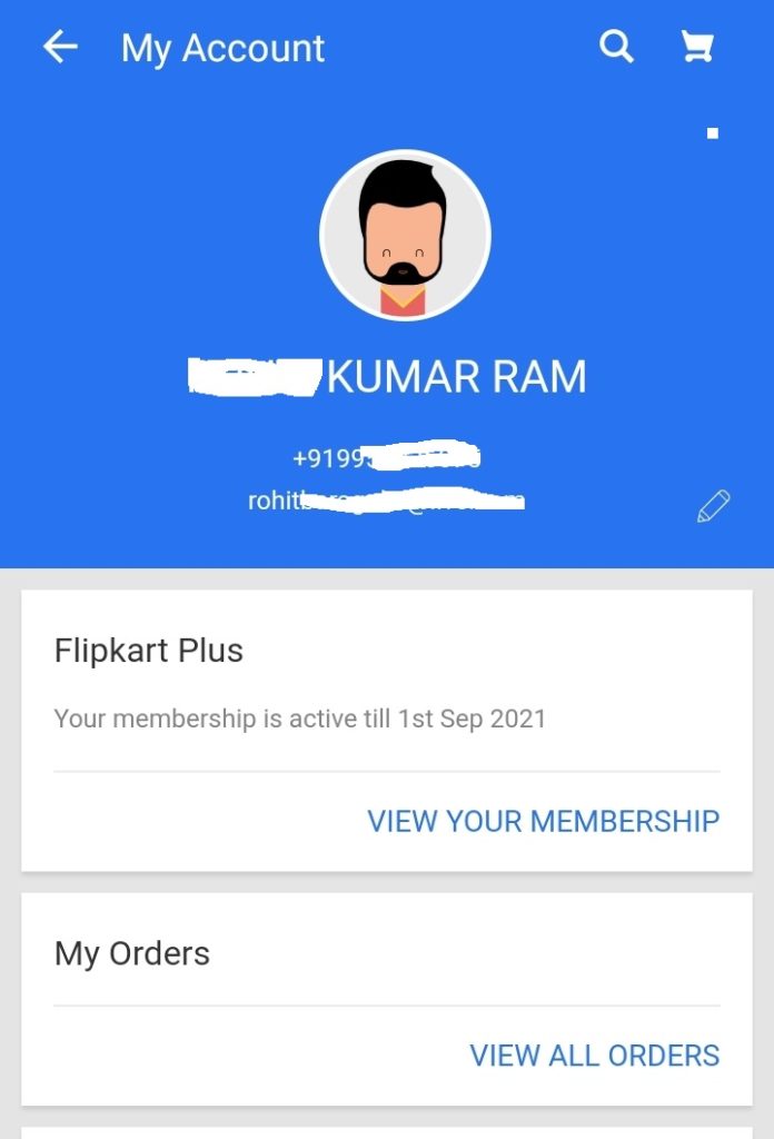 Change Flipkart Password