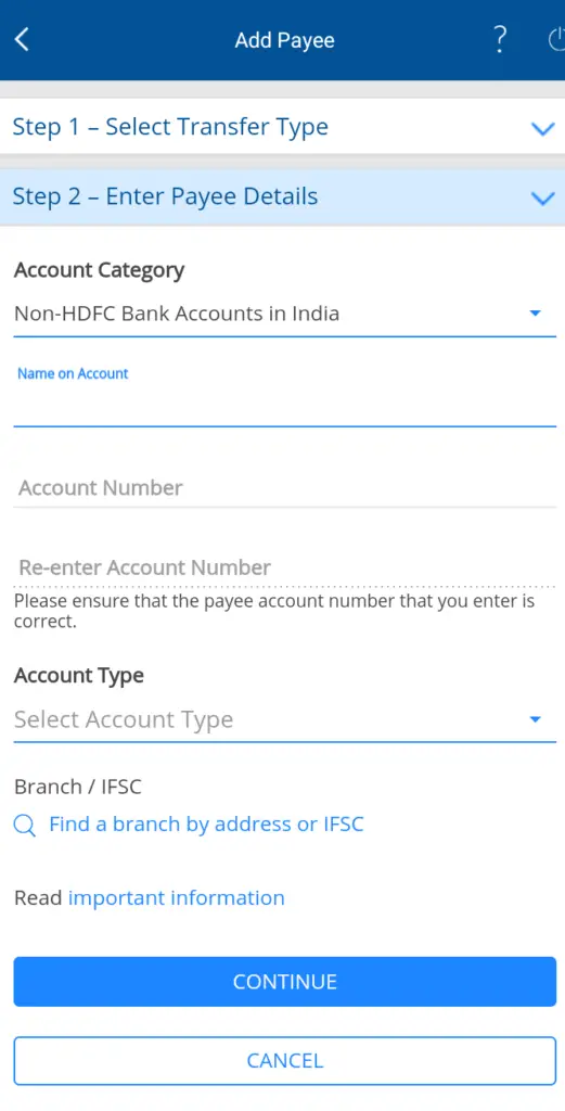 How to Add Payee in HDFC Bank for Fund Transfer?