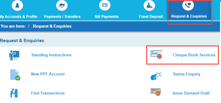 How to View or Cancel Submitted Cheque Details?