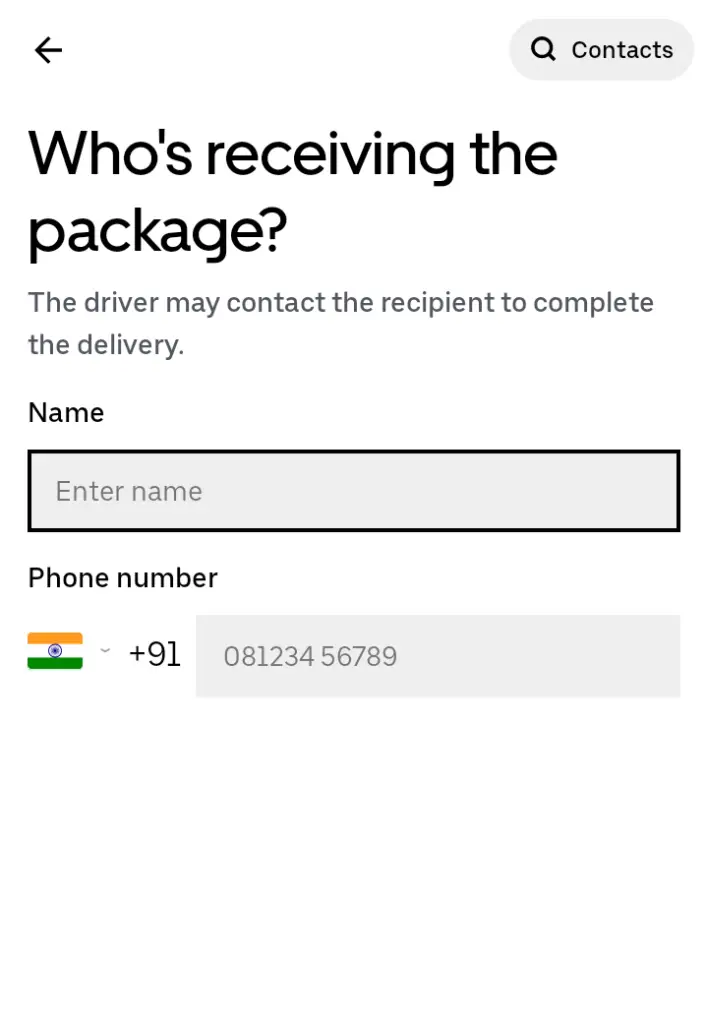 How to Send Items Via Uber?