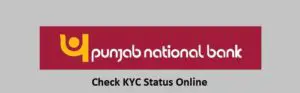 Check PNB KYC Status Online
